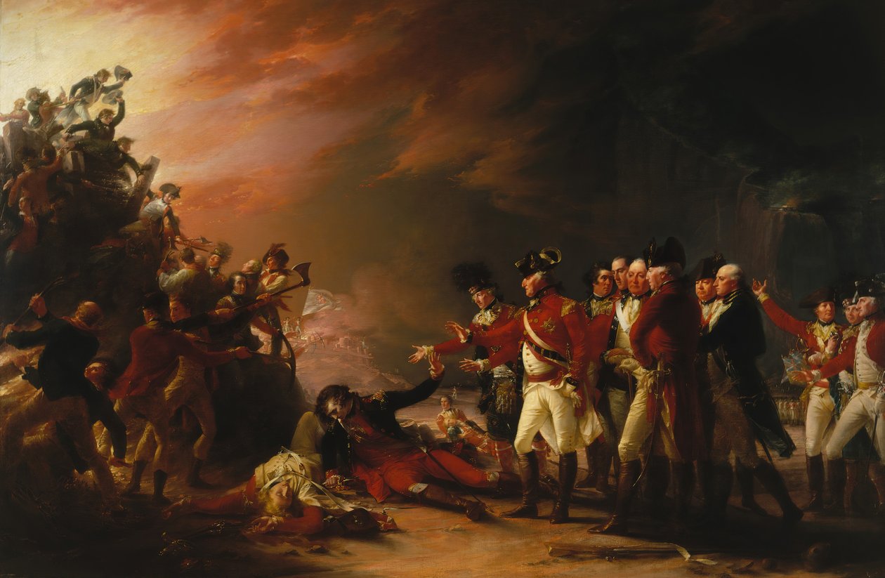 A gibraltári helyőrség által készített Sortie, 1789. alkotó: John Trumbull