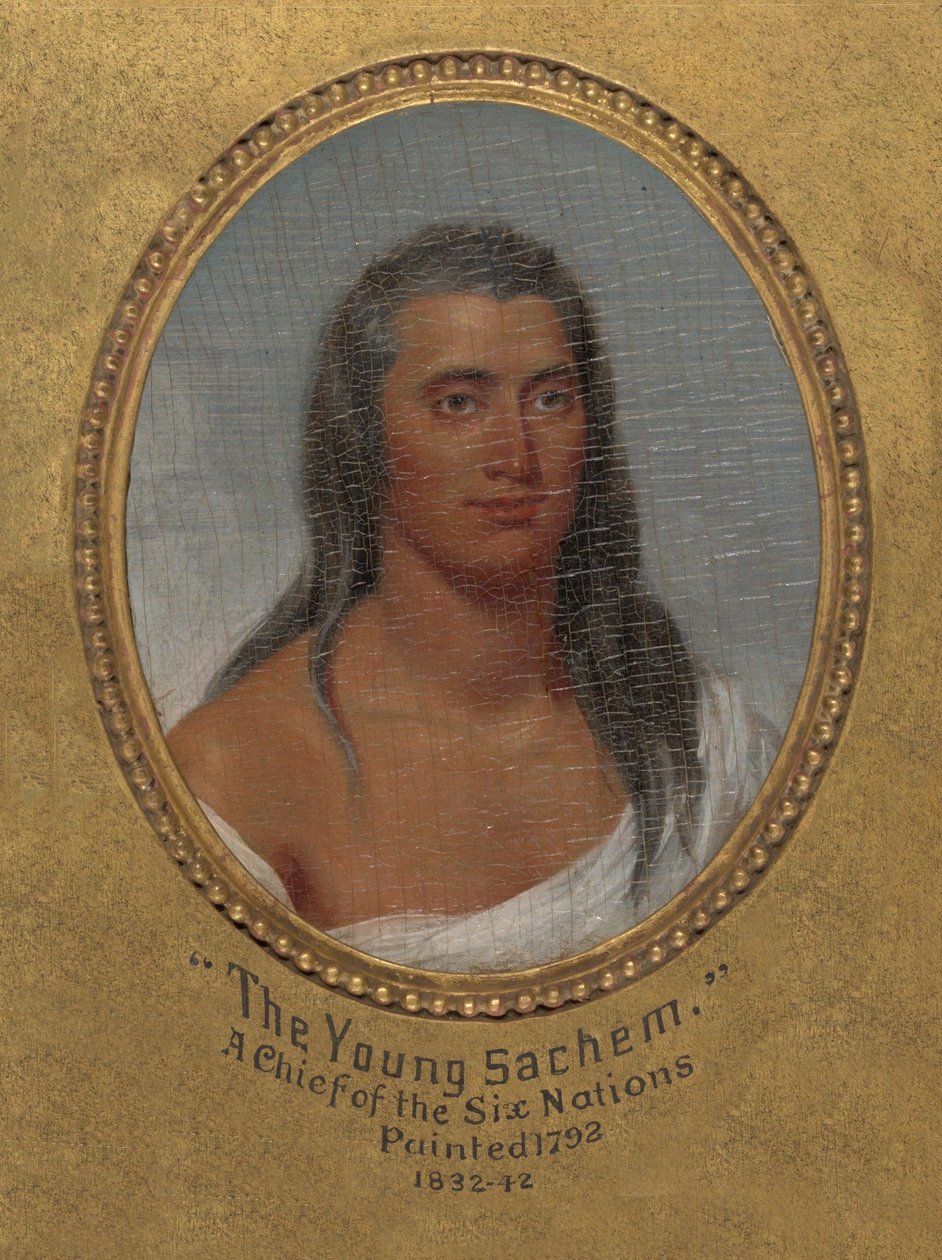 Der junge Sachem, ein Häuptling der Sechs Nationen alkotó: John Trumbull