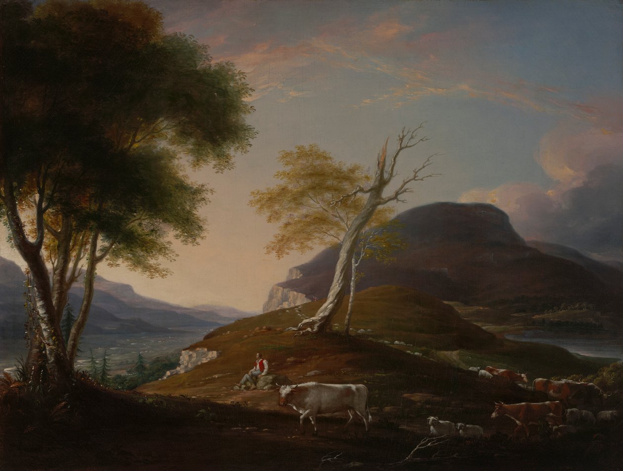 Kilátás a West Mountain-ra Hartford közelében alkotó: John Trumbull