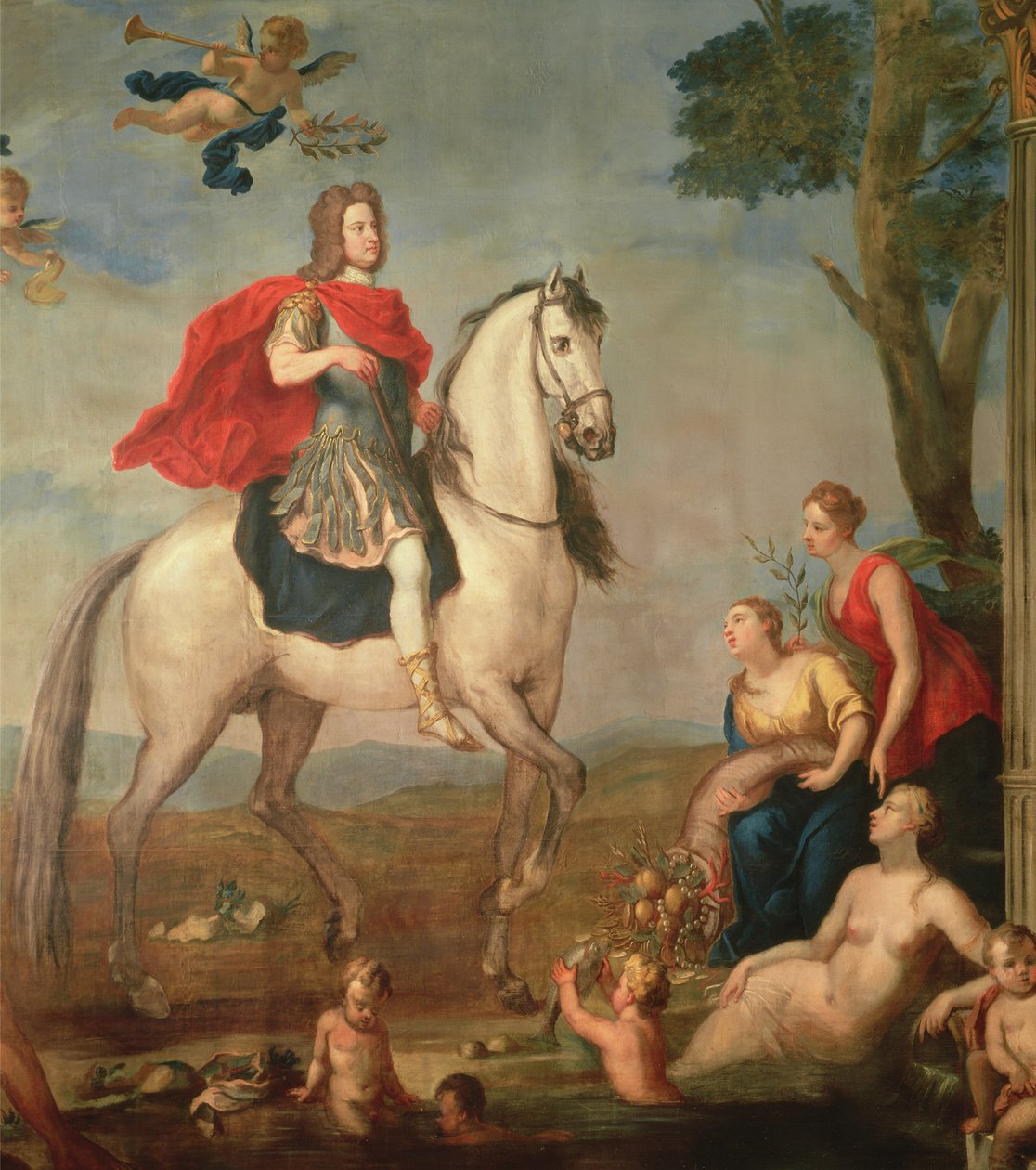 I. György lóháton alkotó: John Vanderbanck