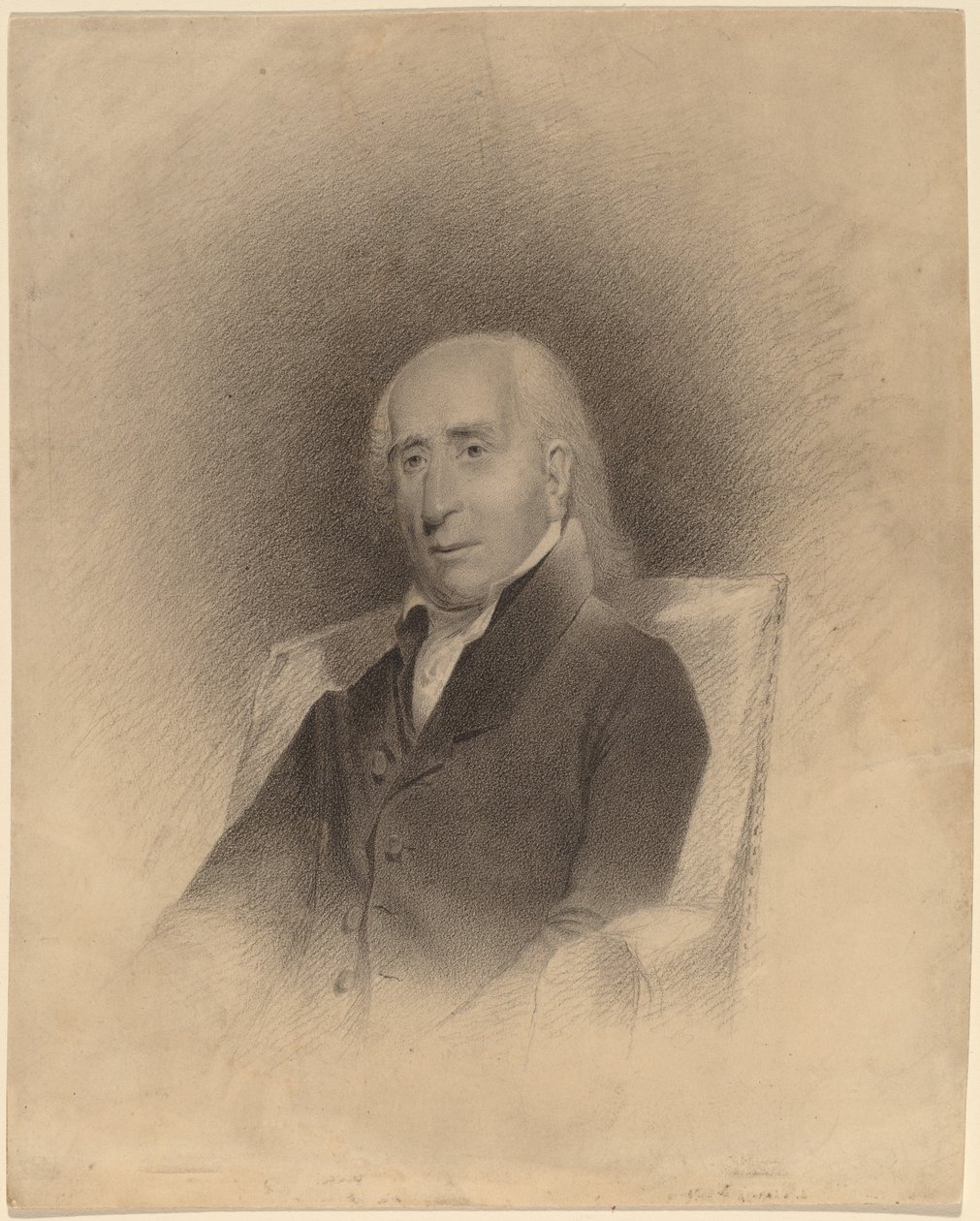 Egy ülő férfi portréja alkotó: John Vanderlyn