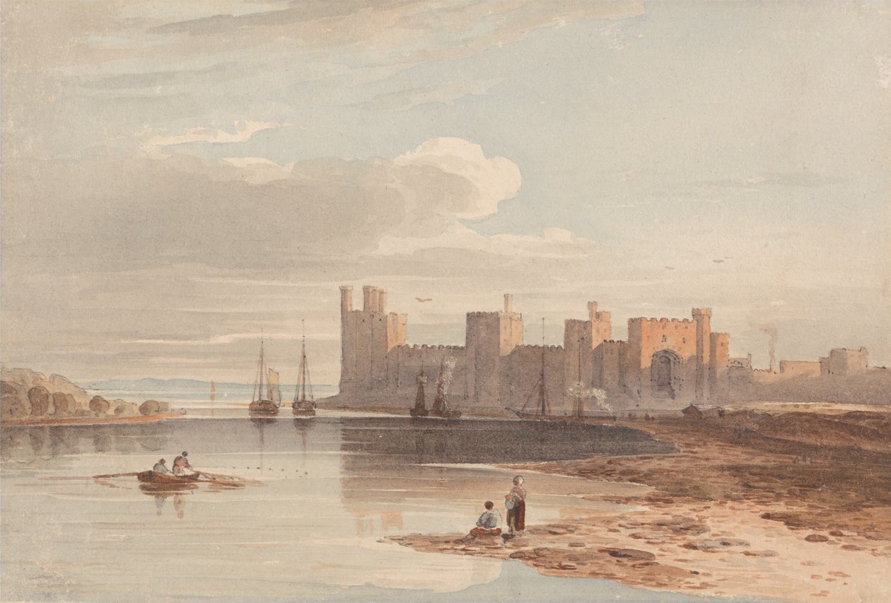 Carnarvon-kastély alkotó: John Varley