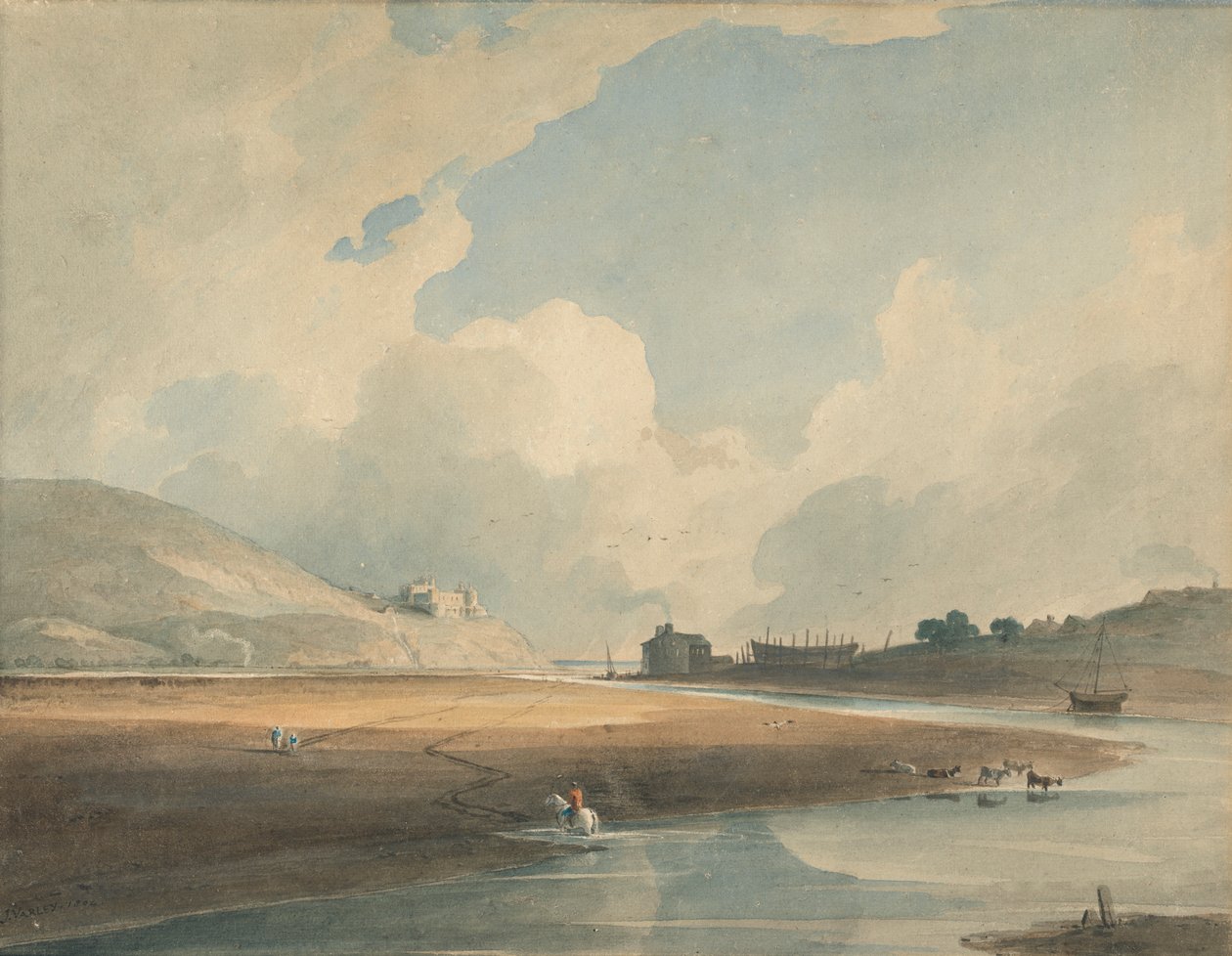 Harlech kastély és Twgwyn komp alkotó: John Varley