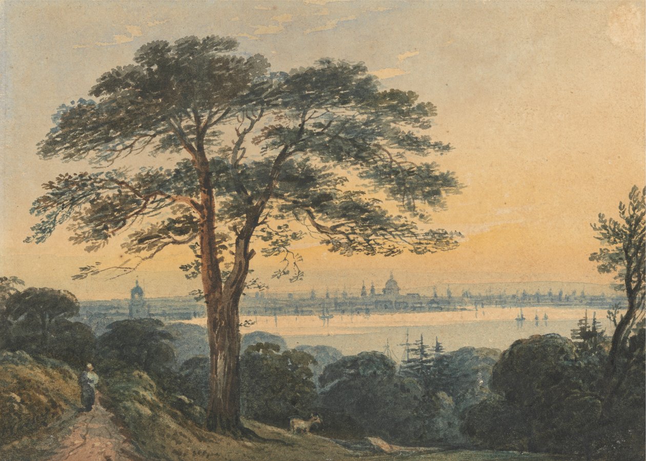 London a Temzétől alkotó: John Varley