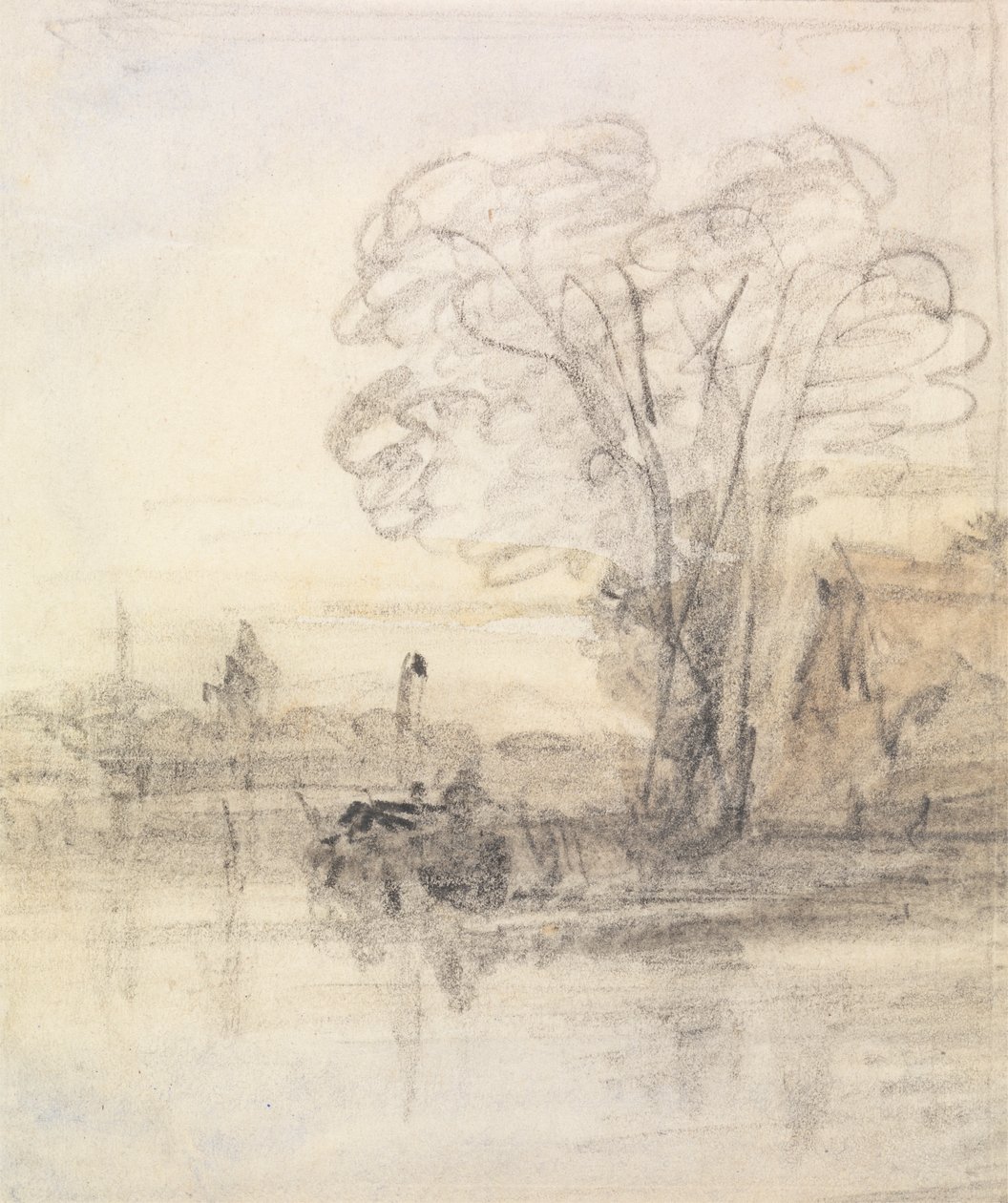 Folyón túlnyúló fák alkotó: John Varley