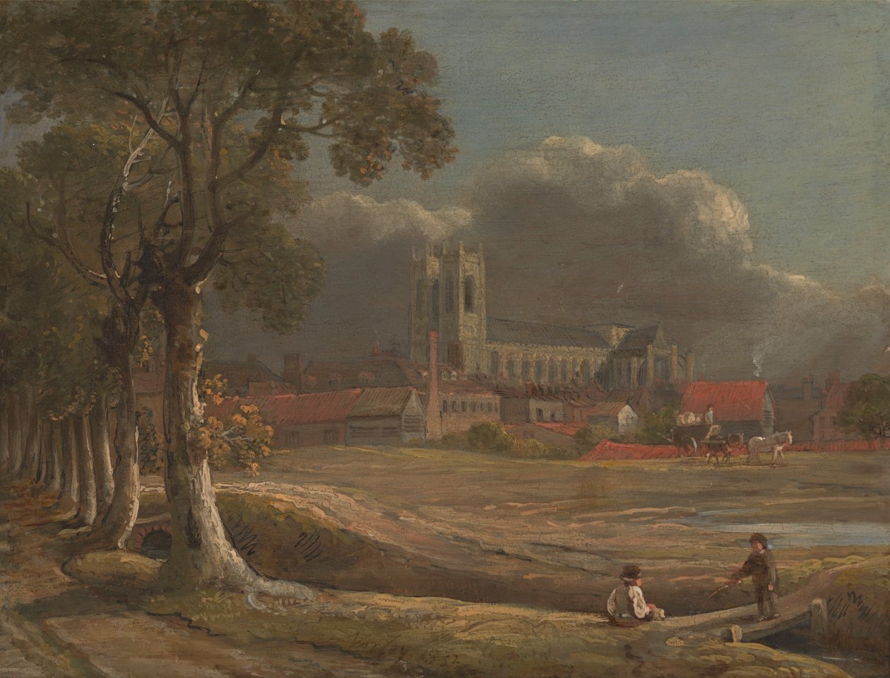 Westminster Abbey a Tothill Fields-ből alkotó: John Varley