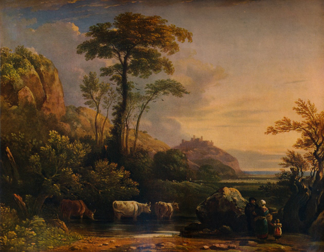 Harlech kastély”, 1832, 1938 alkotó: John Varley I