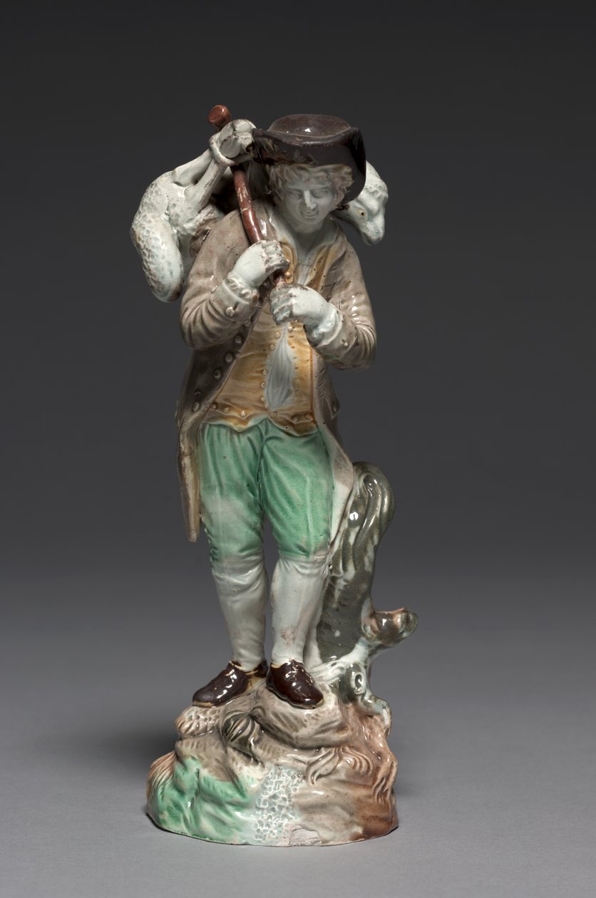 Az elveszett bárány, a Staffordshire-i gyár készítette, 1770 körül alkotó: John Voyez