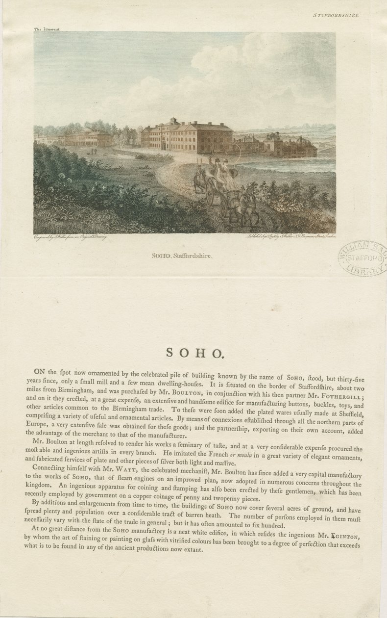 Soho Manufaktúra: színes gravírozás, nd [c 1798] alkotó: John Walker
