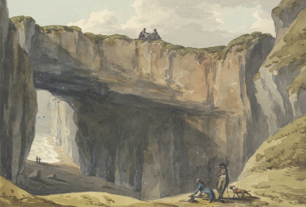 Castle Point (akvarell papíron) alkotó: John Warwick Smith