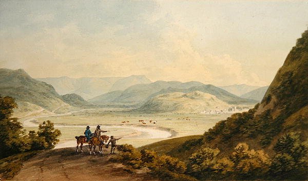 Llangollen (akvarell papíron) alkotó: John Warwick Smith