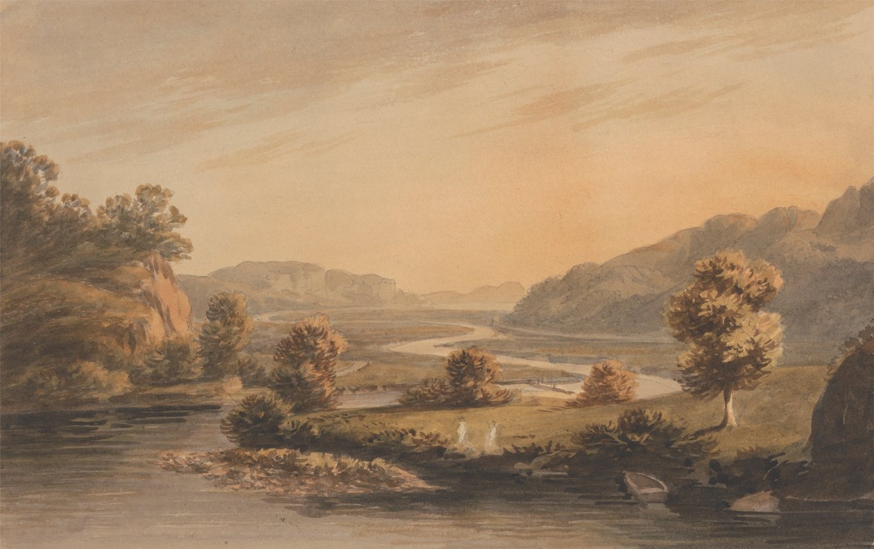 Pont Aberglaslyn közelében alkotó: John Warwick Smith
