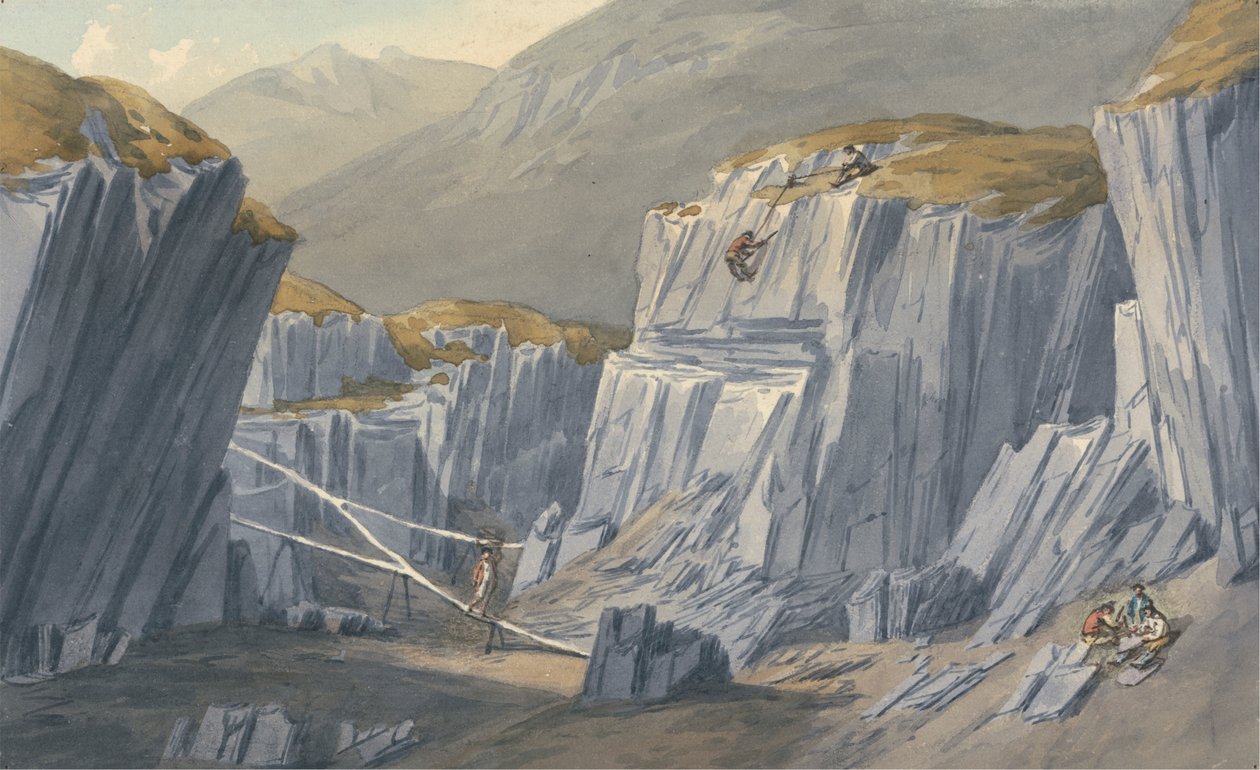 A palabányák Bron Llwyd-ben alkotó: John Warwick Smith