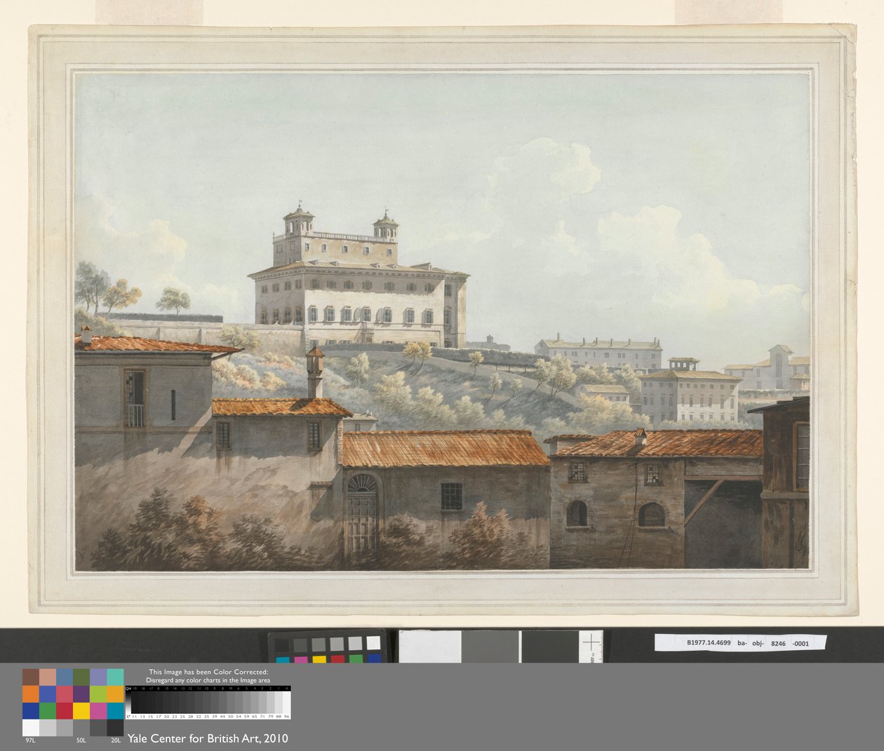 A Villa Medici, Róma alkotó: John Warwick Smith