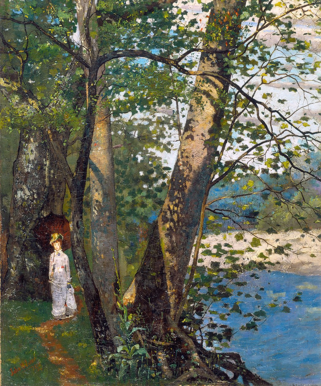 The Sycamores (Broad Ripple), 1878 körül (olaj, vászon) alkotó: John Washington Love