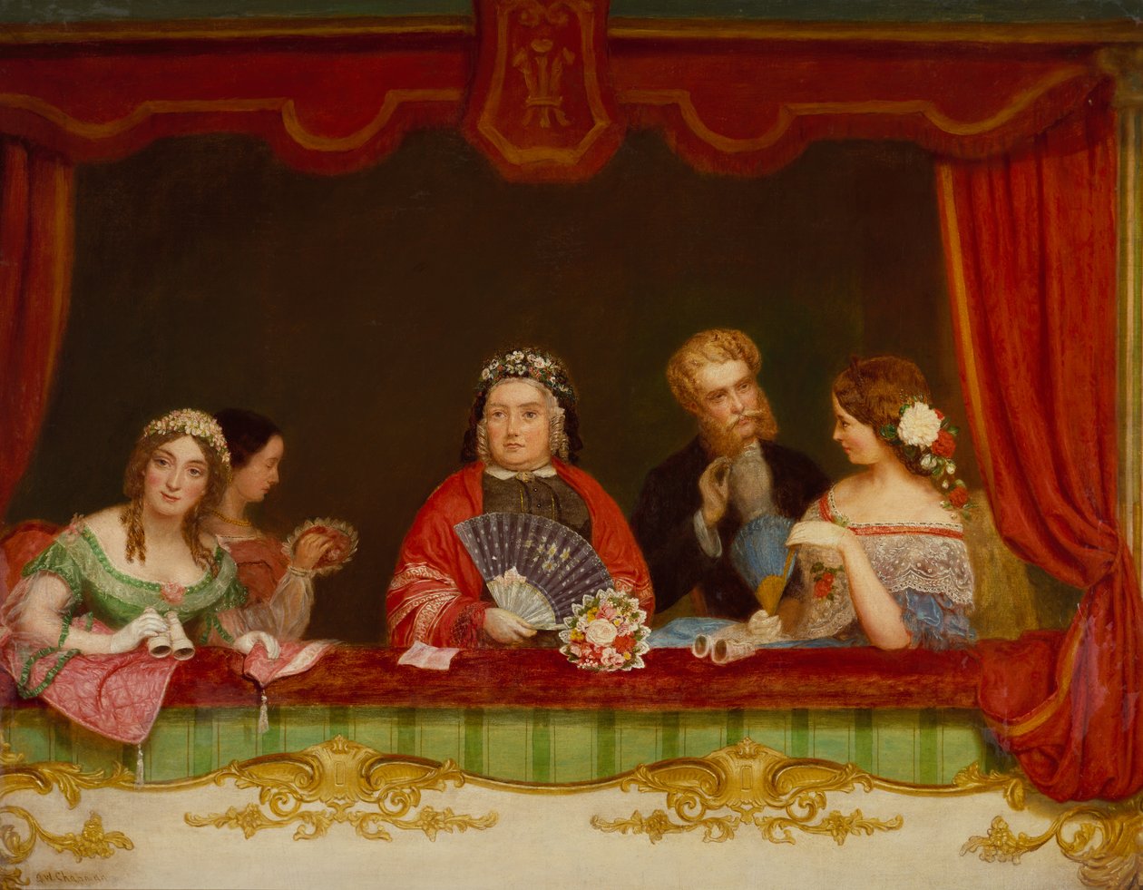 Privát doboz, Drury Lane alkotó: John Watkins Chapman