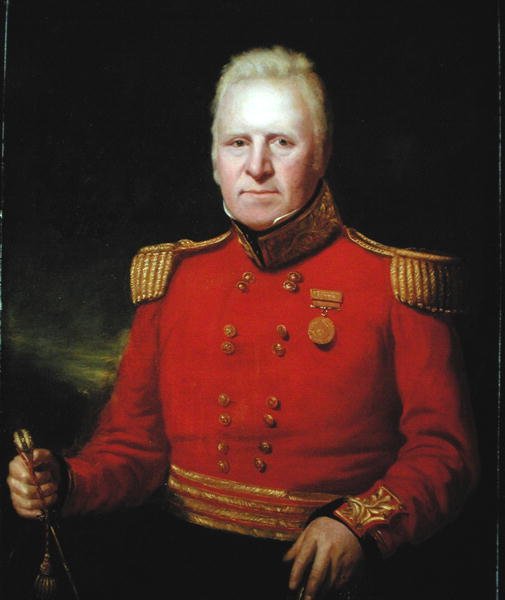 Sir David Baird (1757-1829) portréja, aki az 1801-es egyiptomi hadjáratból a Honorable East India Company aranyérmét viseli (olaj, vászon) alkotó: John Watson Gordon