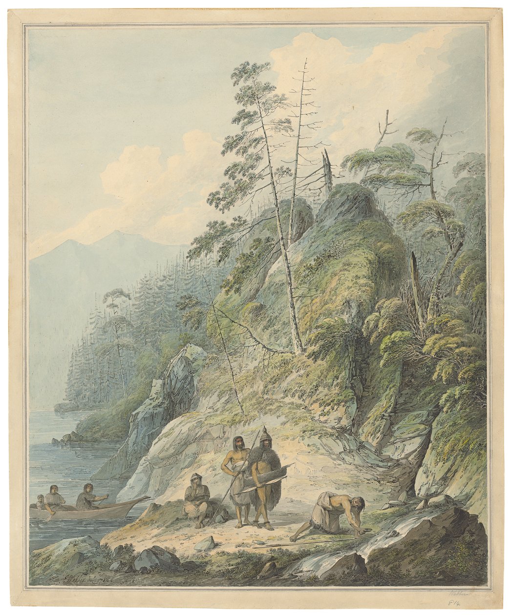 Kilátás a Nootka Soundban, 1784 alkotó: John Webber
