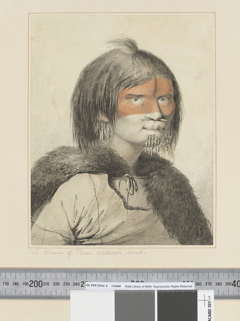 F.27 Vilmos herceg hangjának nője, 1773-84 (akvarell) alkotó: John Webber