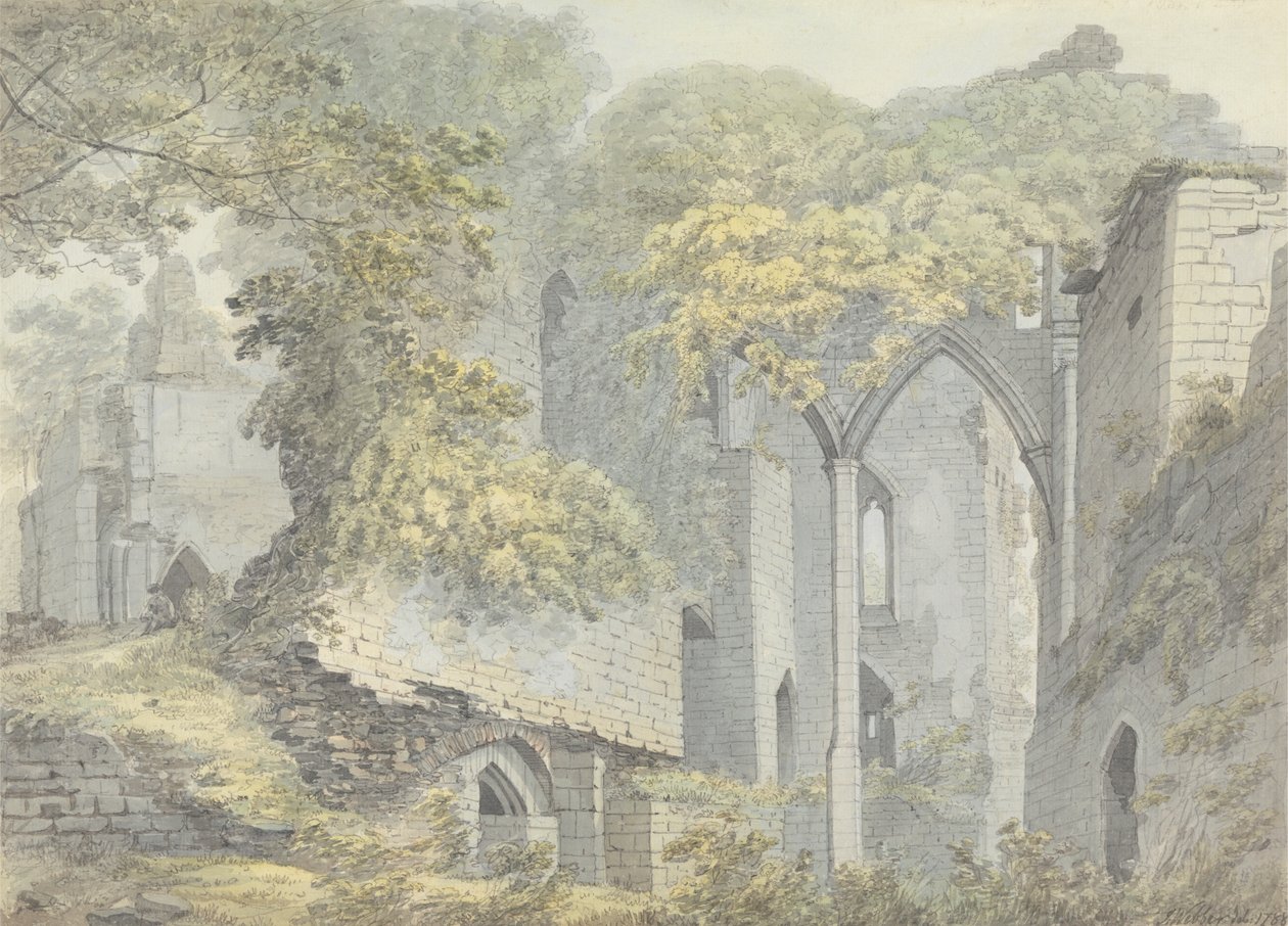 Goodrich kastély a Wye-on, Hertfordshire alkotó: John Webber