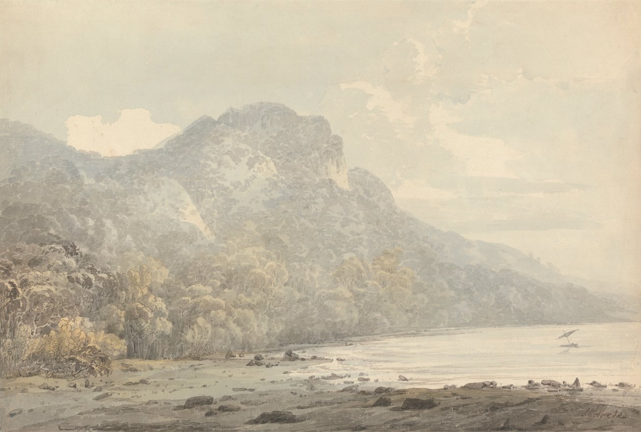 Kilátás a Cracatoa (sic), Kínai-tengerre alkotó: John Webber