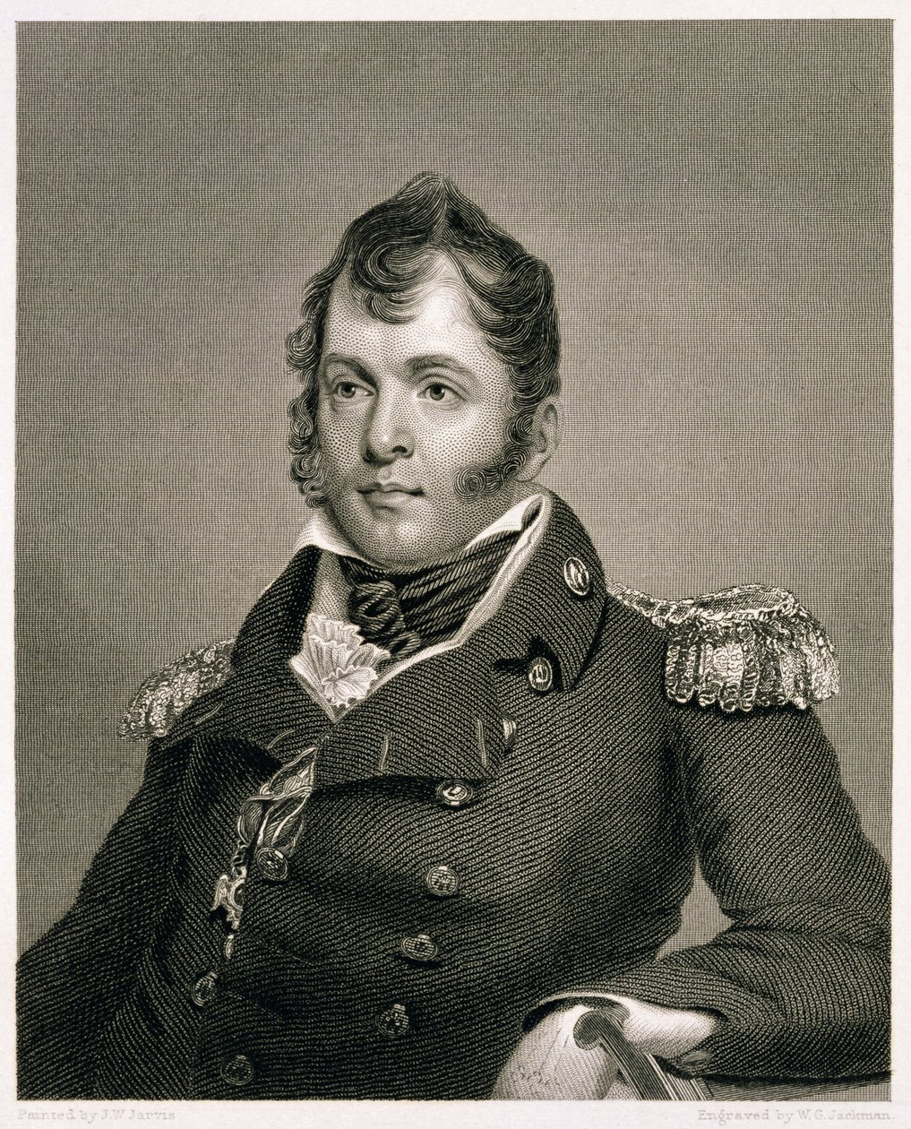 Oliver Hazard Perry (1785-1819) kommodor, William G. Jackman metszet alkotó: John Wesley Jarvis