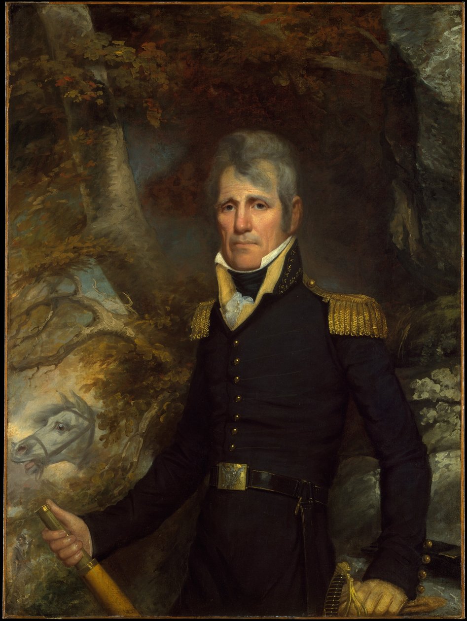 Andrew Jackson tábornok, 1819 körül alkotó: John Wesley Jarvis