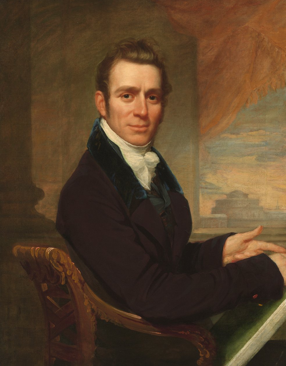 Joseph Delaplaine, 1819. január. alkotó: John Wesley Jarvis