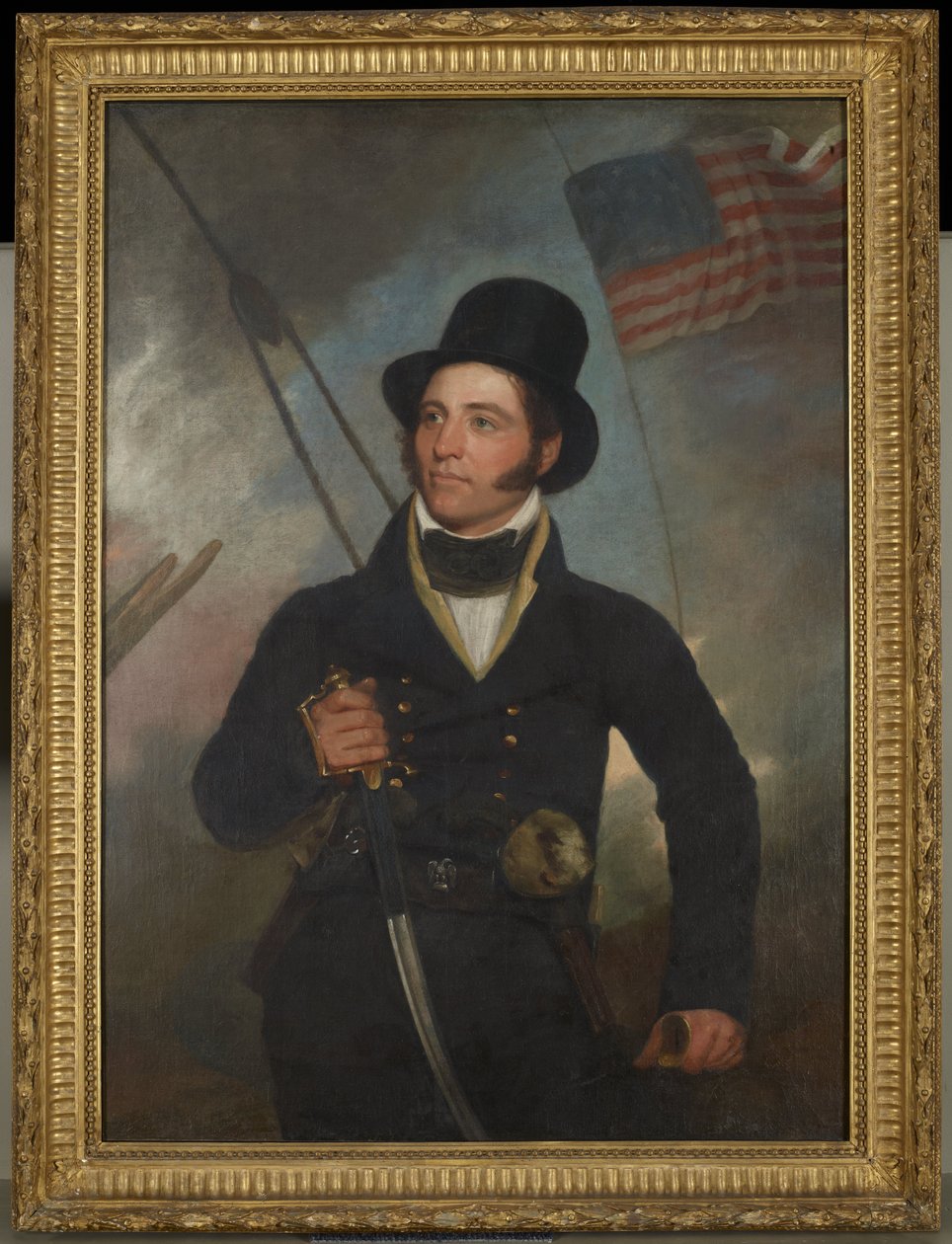 Samuel Chester Reid kapitány portréja alkotó: John Wesley Jarvis
