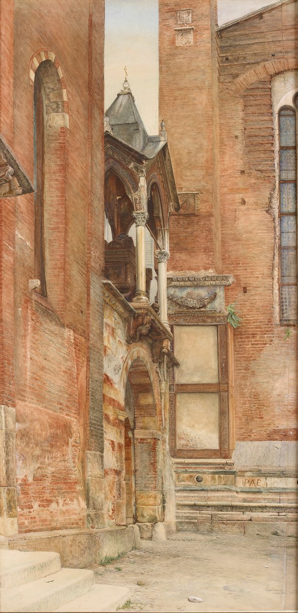 Castelbarco sírja, Verona, 1869. május-augusztus alkotó: John Wharlton Bunney