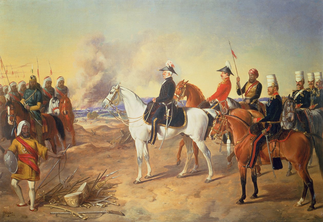 Gough tábornok, a Sutlej hadsereg főparancsnoka alkotó: John Wheeler of Bath