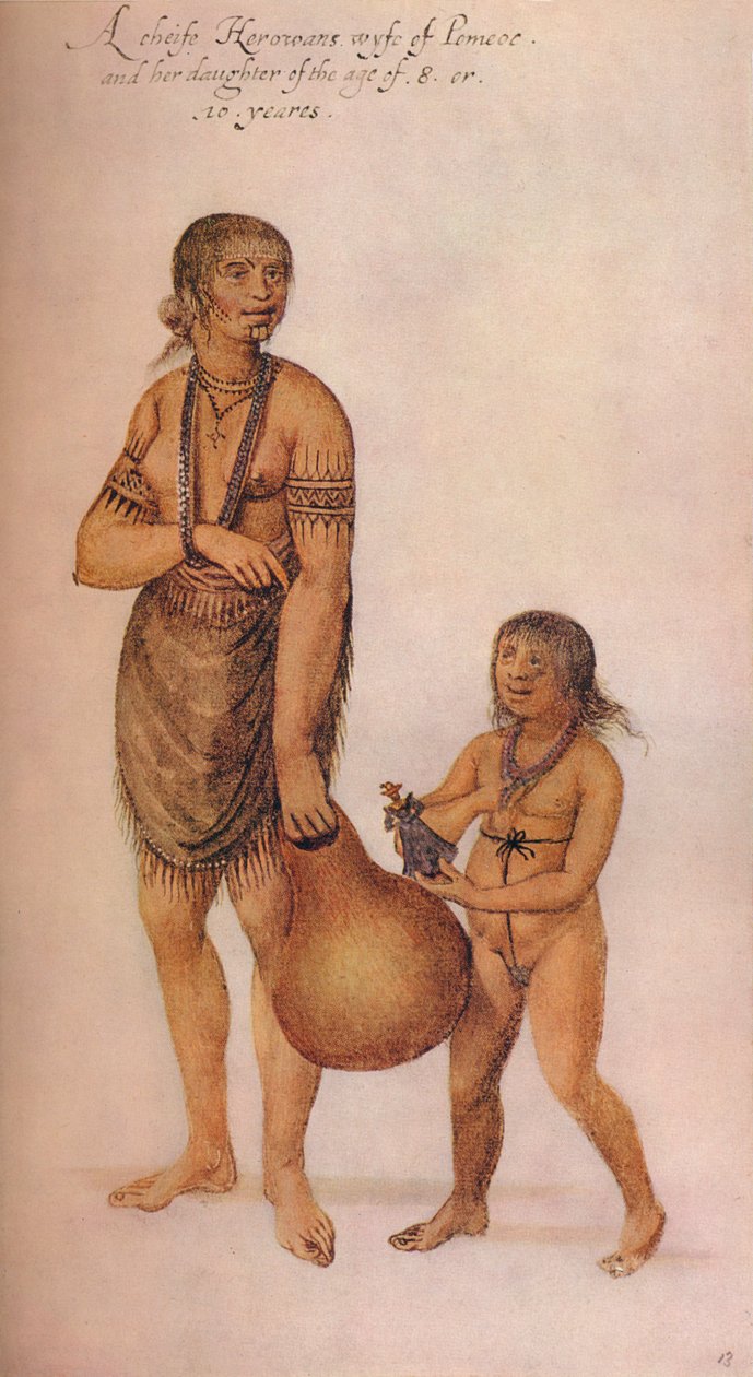 A Cheife Herowans Wyfe, c1585 alkotó: John White