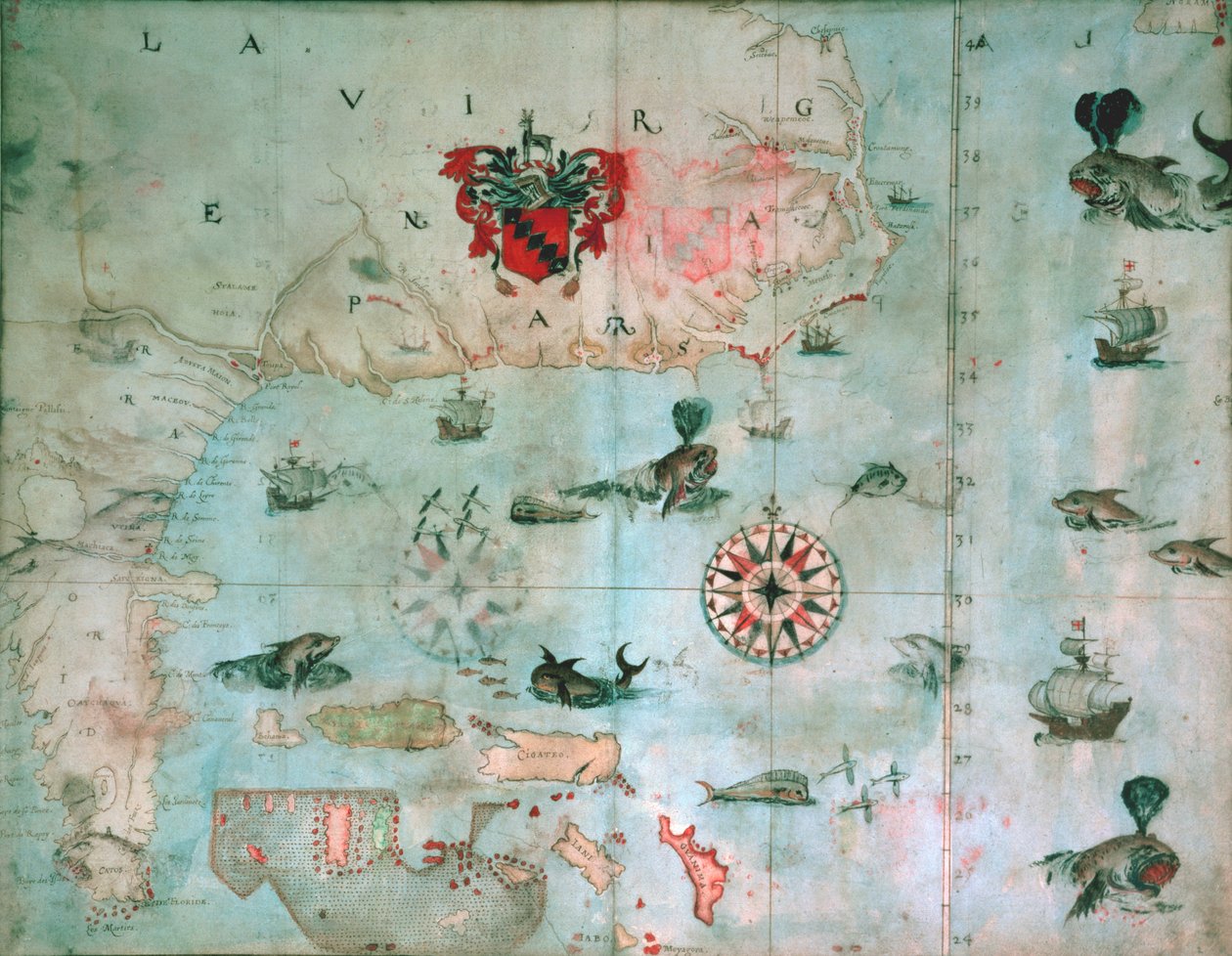 Chesapeake Bay, Florida, 1585-1603 körül alkotó: John White