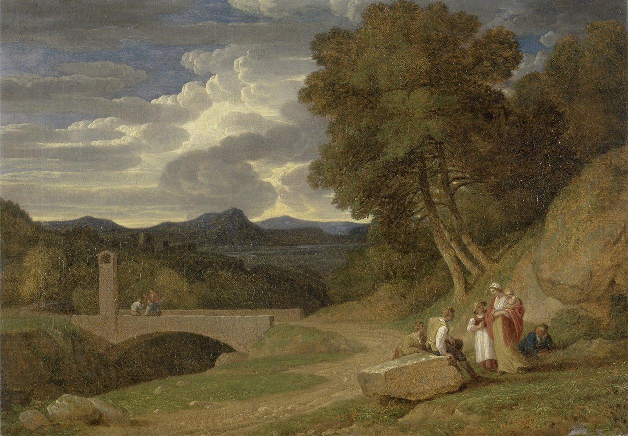 Olasz táj (olaj, vászon) alkotó: John White Abbott