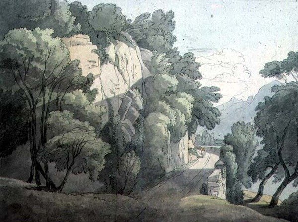 A Genfi-tó partján alkotó: John White Abbott