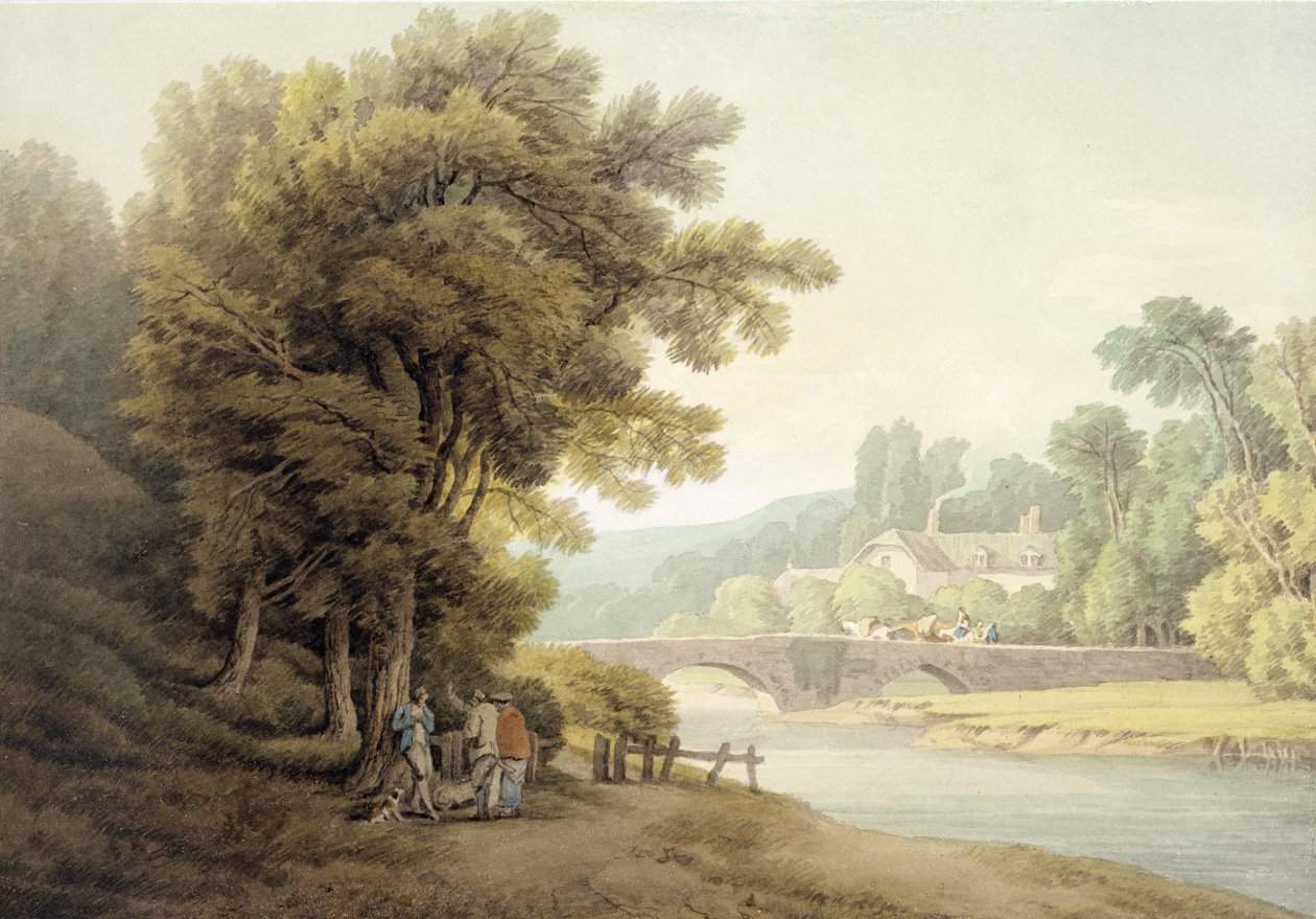 Dunsford Bridge (wc papíron) alkotó: John White Abbott