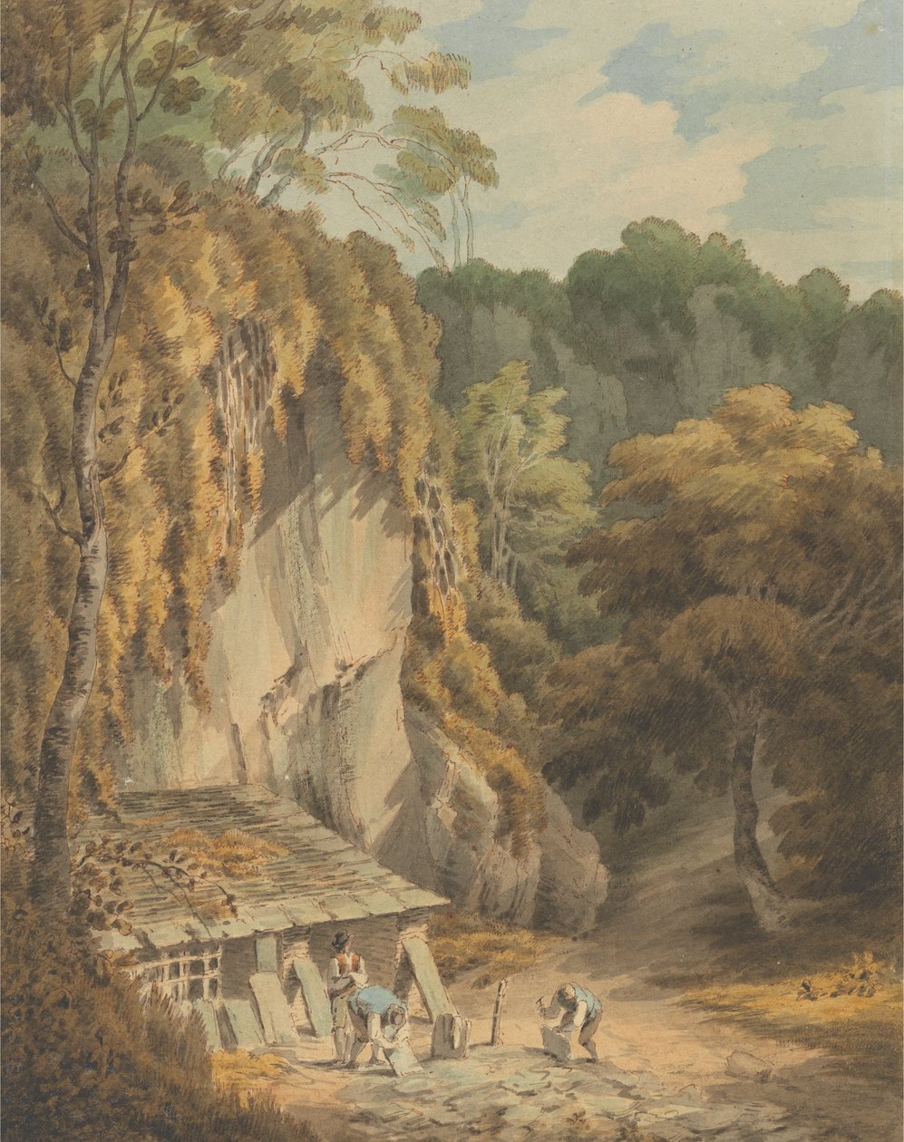 Palabánya Widecombe-ban, Devonban alkotó: John White Abbott