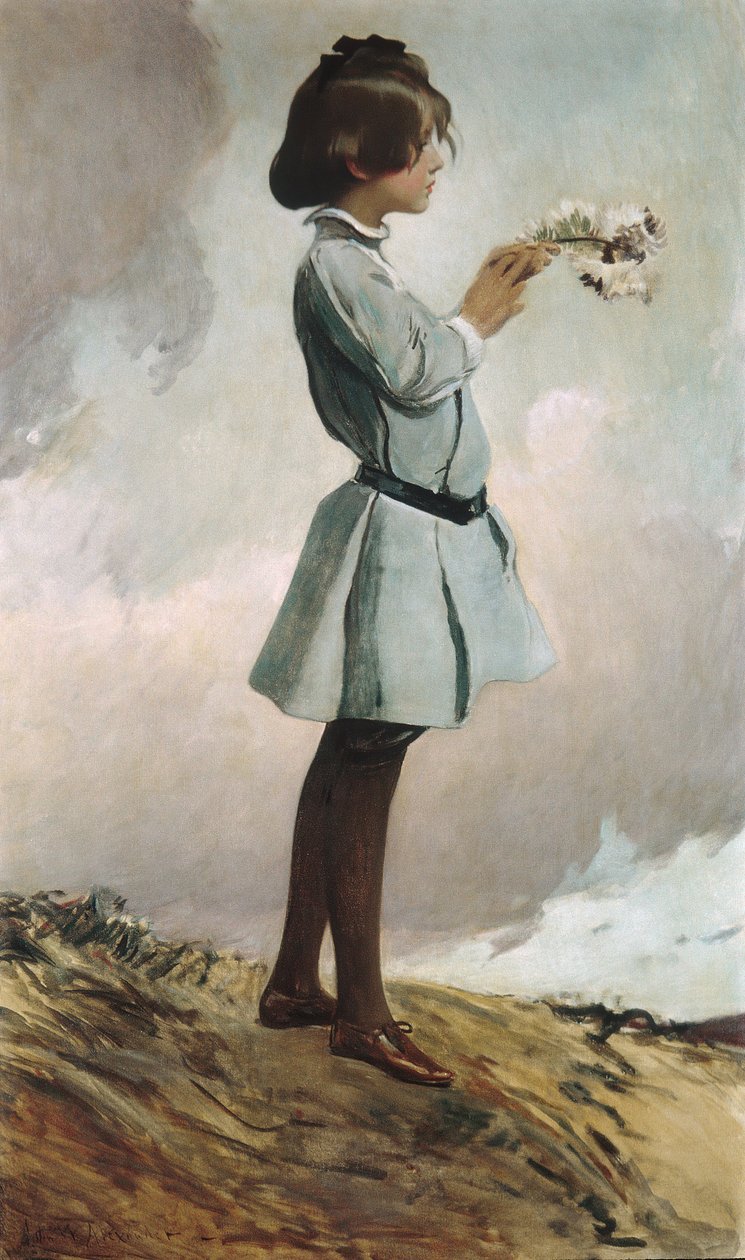 Geraldine Russell, 1902 vagy 1903. alkotó: John White Alexander
