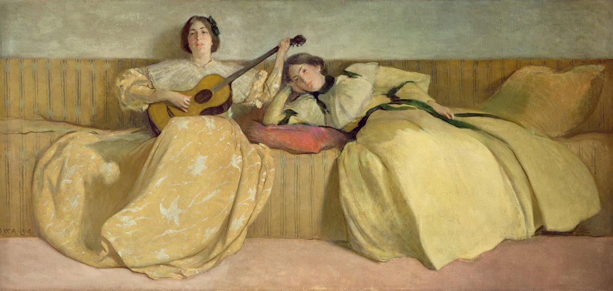 Zeneterem panel, 1894 alkotó: John White Alexander