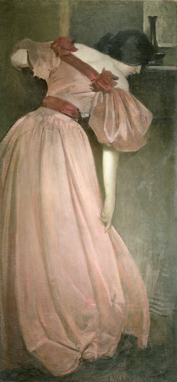 Portrétanulmány rózsaszínben (The Pink Gown), 1896 alkotó: John White Alexander