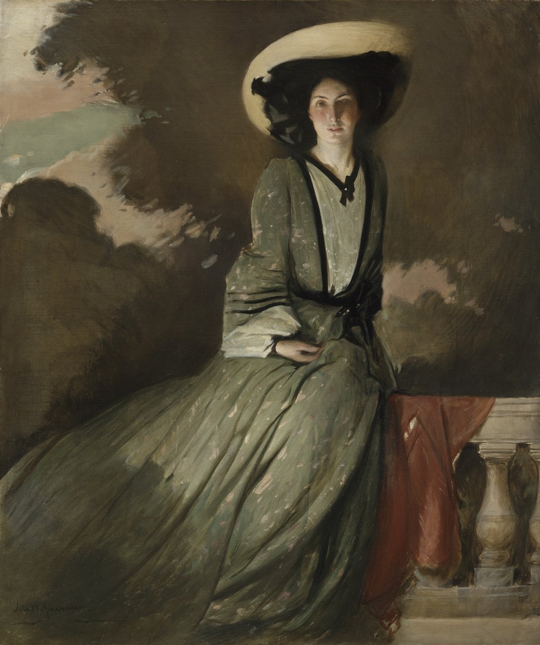 Fehér Sándorné portréja, 1902 alkotó: John White Alexander