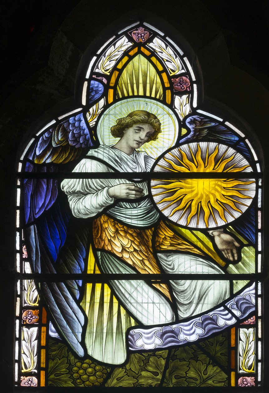 Angel Holding The Moon, 1889 körül alkotó: John William Brown