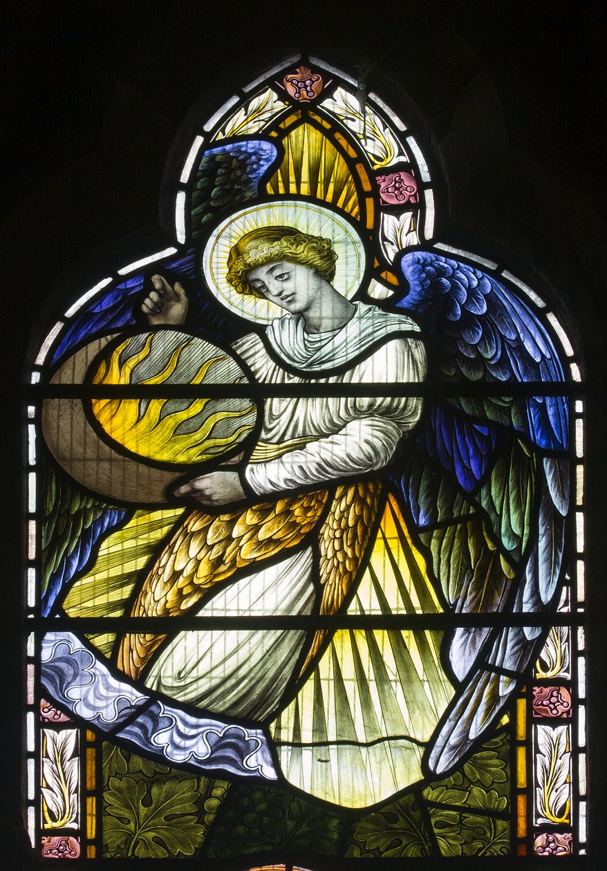 Angel Holding The Sun, 1889 körül alkotó: John William Brown