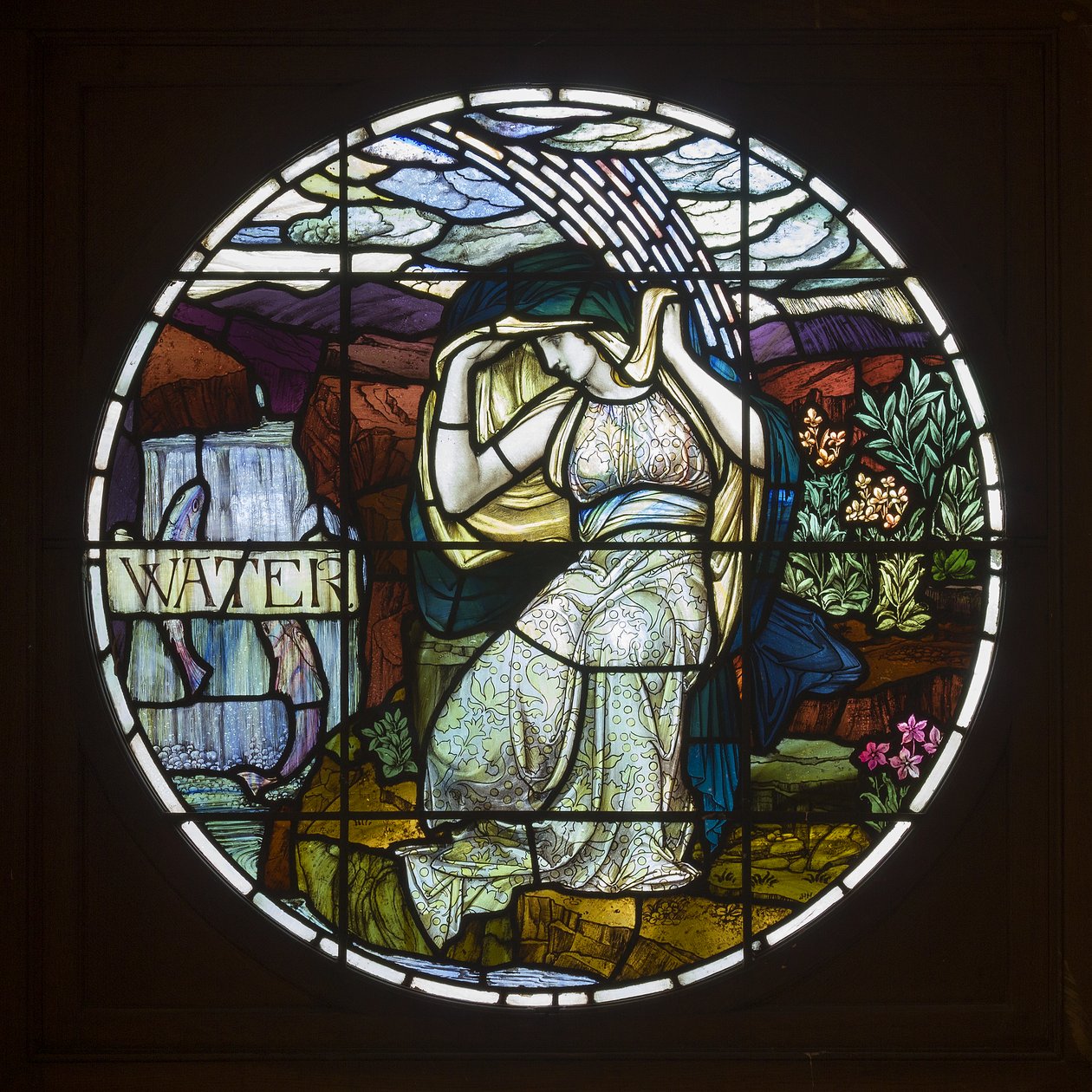 Biddulph Grange, James Powell & Sons, John William Brown (1842-1928), Water, 1903, szecesszió alkotó: John William Brown