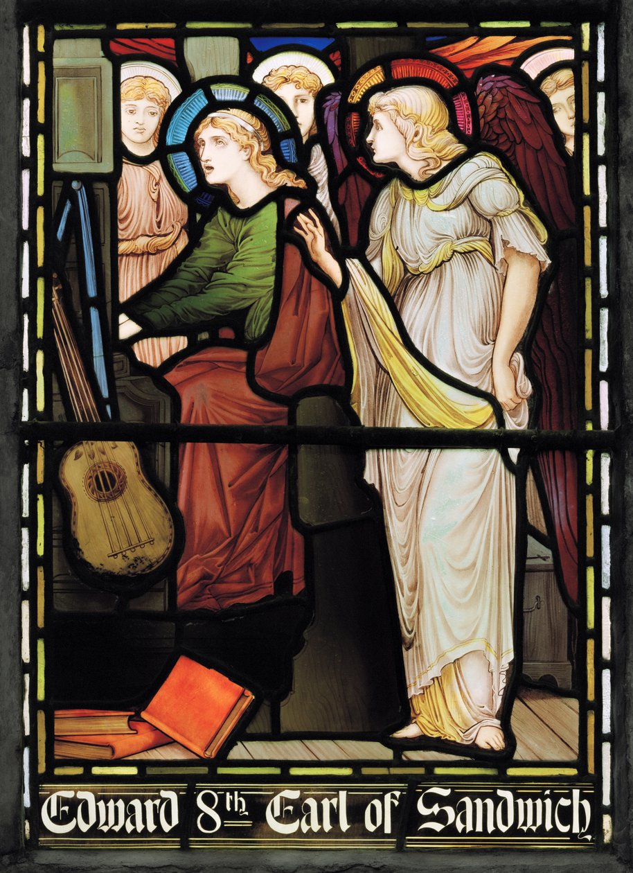 Szent Cecília ének, Lady Chapel Window, 1885 körül (festett üveg) alkotó: John William Brown