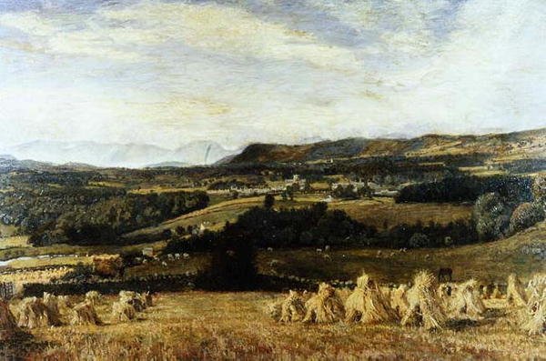 Cartmel Priory és Langdale Pikes alkotó: John William Buxton Knight