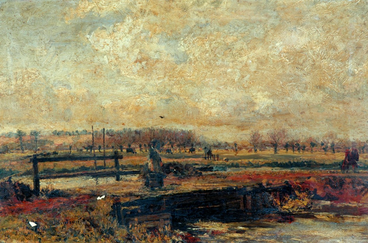 A Colne folyó Rickmansworth-ben alkotó: John William Buxton Knight