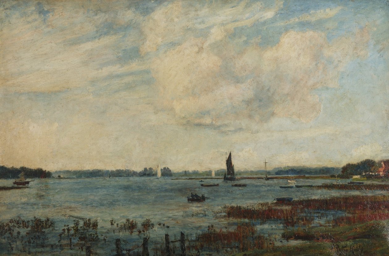 Tidal Breeze, Gosport, Hampshire (olaj, vászon) alkotó: John William Buxton Knight
