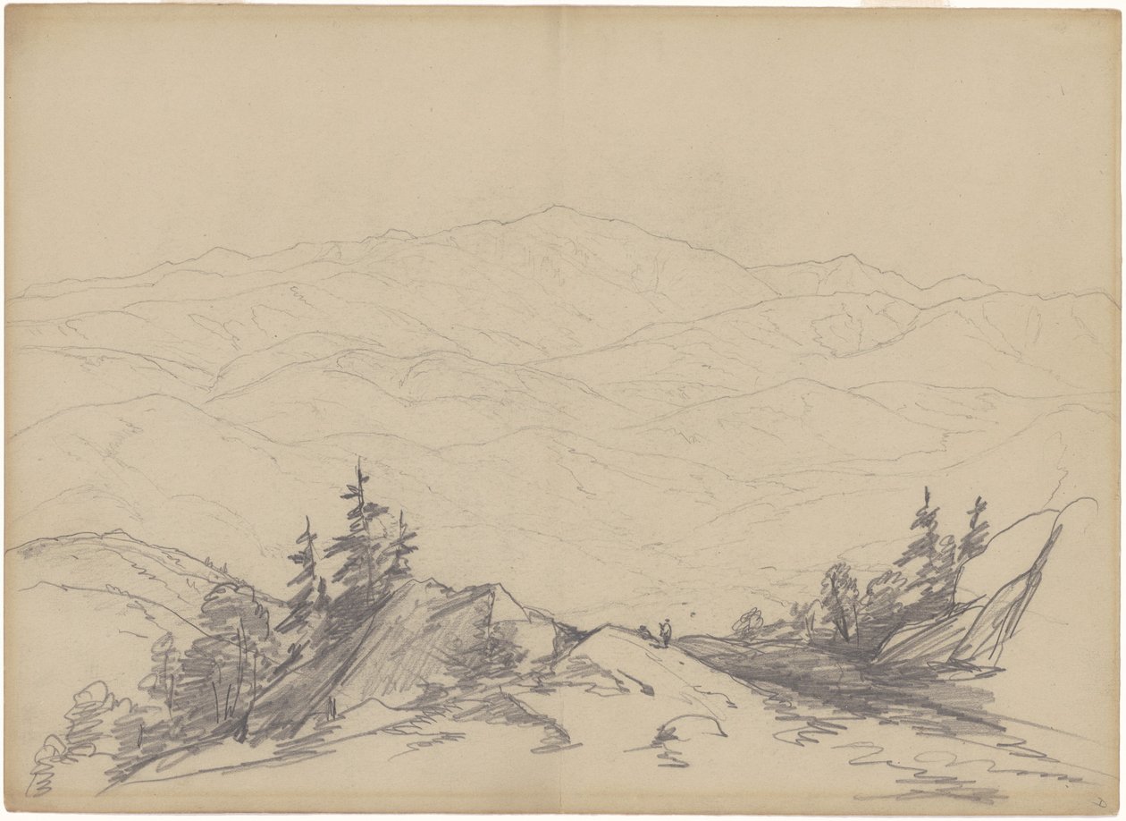 Hegyi táj alkotó: John William Casilear
