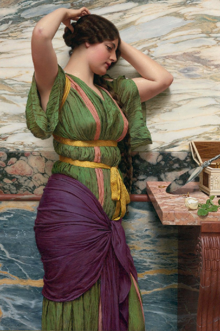 Szép tükröződés, 1915 alkotó: John William Godward